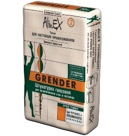 Смесь сухая гипсовая AlinEX Grender М50 30 кг