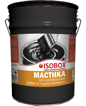 Мастика кровельная гидроизоляционная  ISOBOX, ведро 22 кг